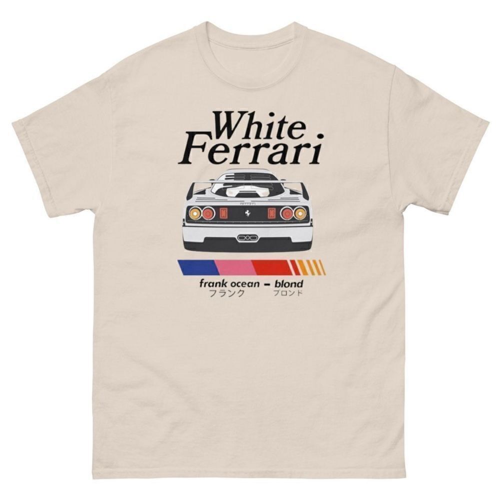 Frank Ocean Blond White Ferrari Album Art Music T-Shirt